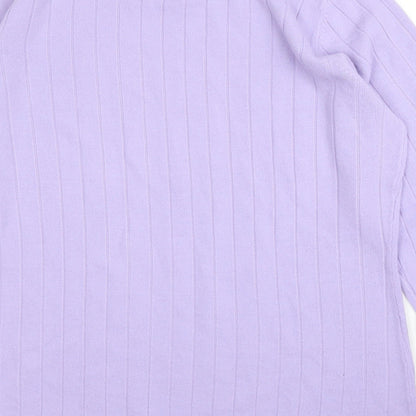 Womens UK Size 14 BHS Purple Basic Blouse