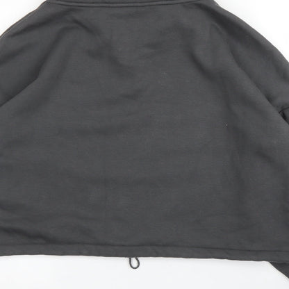 George Mens Grey High Neck  Cotton Pullover Jumper Size M