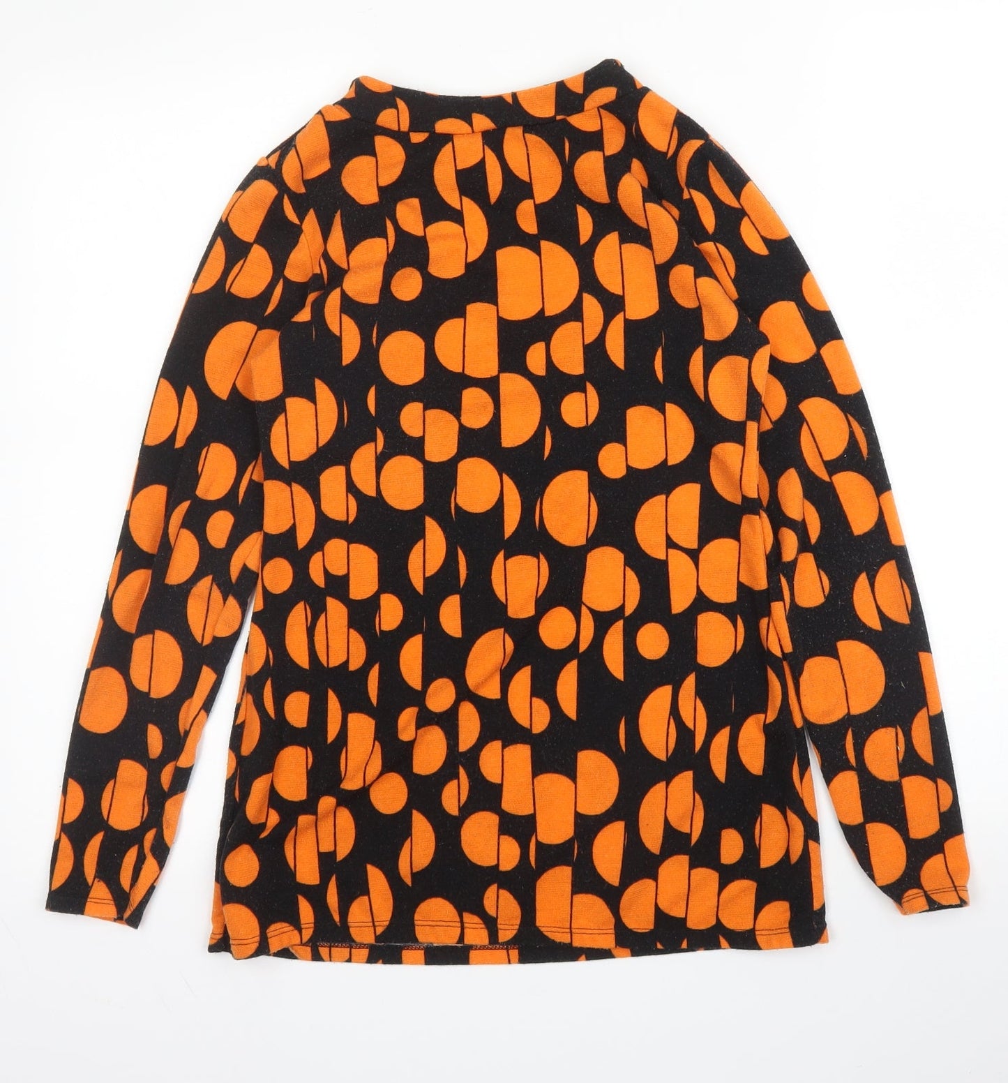 Womens UK Size 10 CMD Orange Basic Blouse