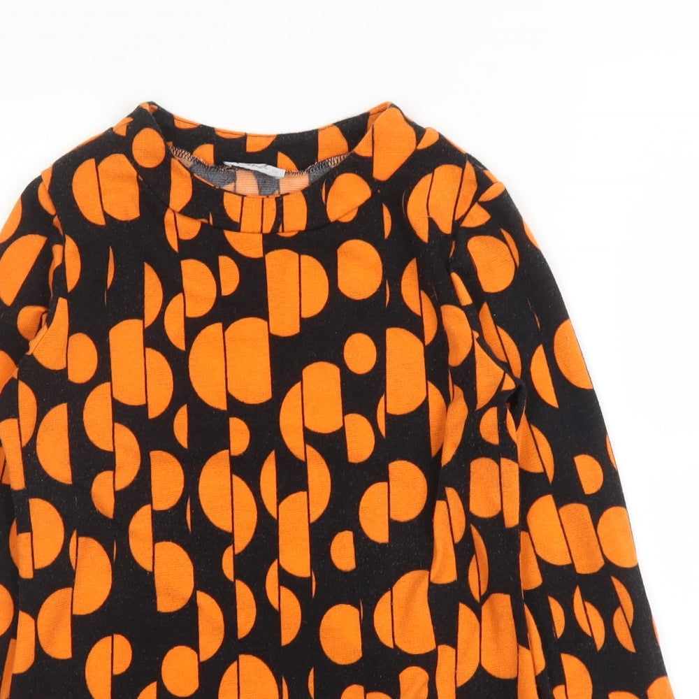 Womens UK Size 10 CMD Orange Basic Blouse