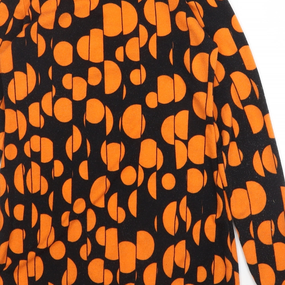 Womens UK Size 10 CMD Orange Basic Blouse