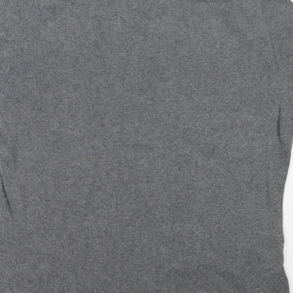 Country Casuals Womens Grey Round Neck  Cotton Pullover Jumper Size L