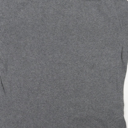 Country Casuals Womens Grey Round Neck  Cotton Pullover Jumper Size L