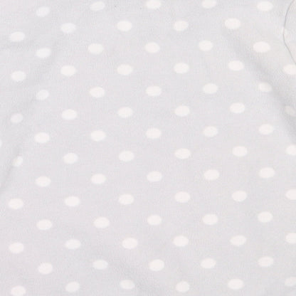 Carter's Girls Grey Polka Dot Polyester Henley Sweatshirt Size 7 Years