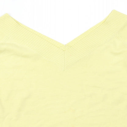 Womens UK Size L Signature Experience Yellow Pullover Jumper