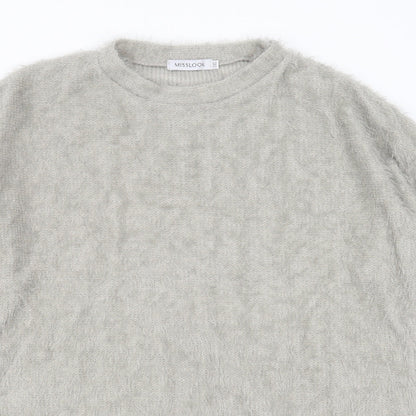 Womens UK Size 2XL MissLook Grey Pullover Jumper