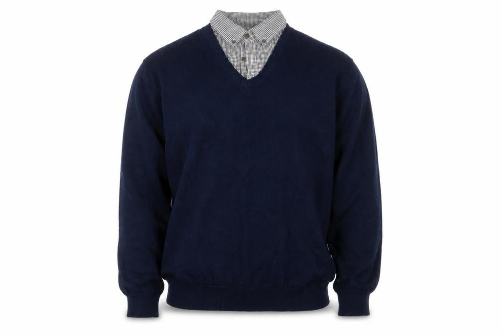 Mens UK Size XL SANDSTONE Blue Pullover Jumper
