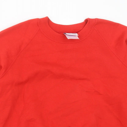 Mens UK Size XS Russell Red Pullover Sweatshirt
