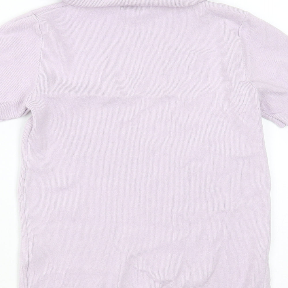 Womens UK Size S Pink Vanilla Purple Pullover Jumper