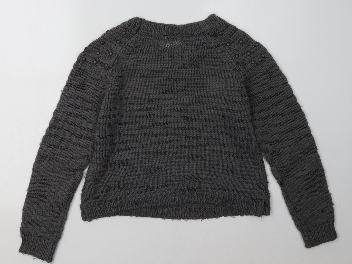 Tammy Girls Grey  Acrylic Pullover Sweatshirt Size 14-15 Years  Pullover