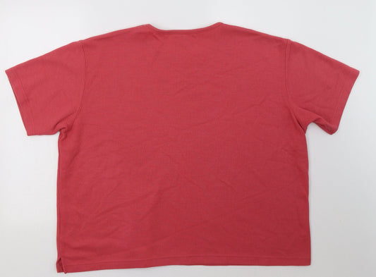 Bonmarché Womens Pink  Polyester Pullover Sweatshirt Size XL  Pullover