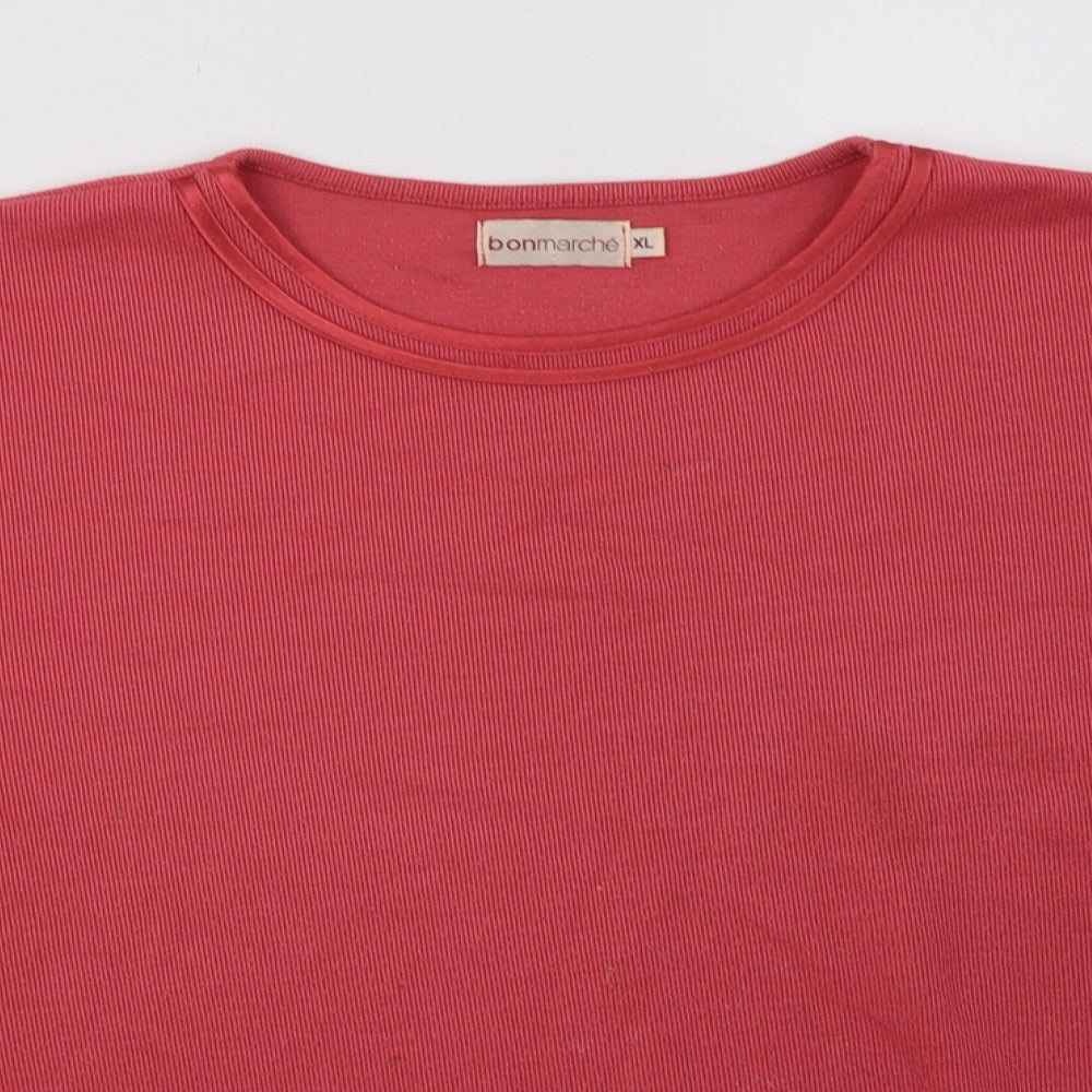 Bonmarché Womens Pink  Polyester Pullover Sweatshirt Size XL  Pullover