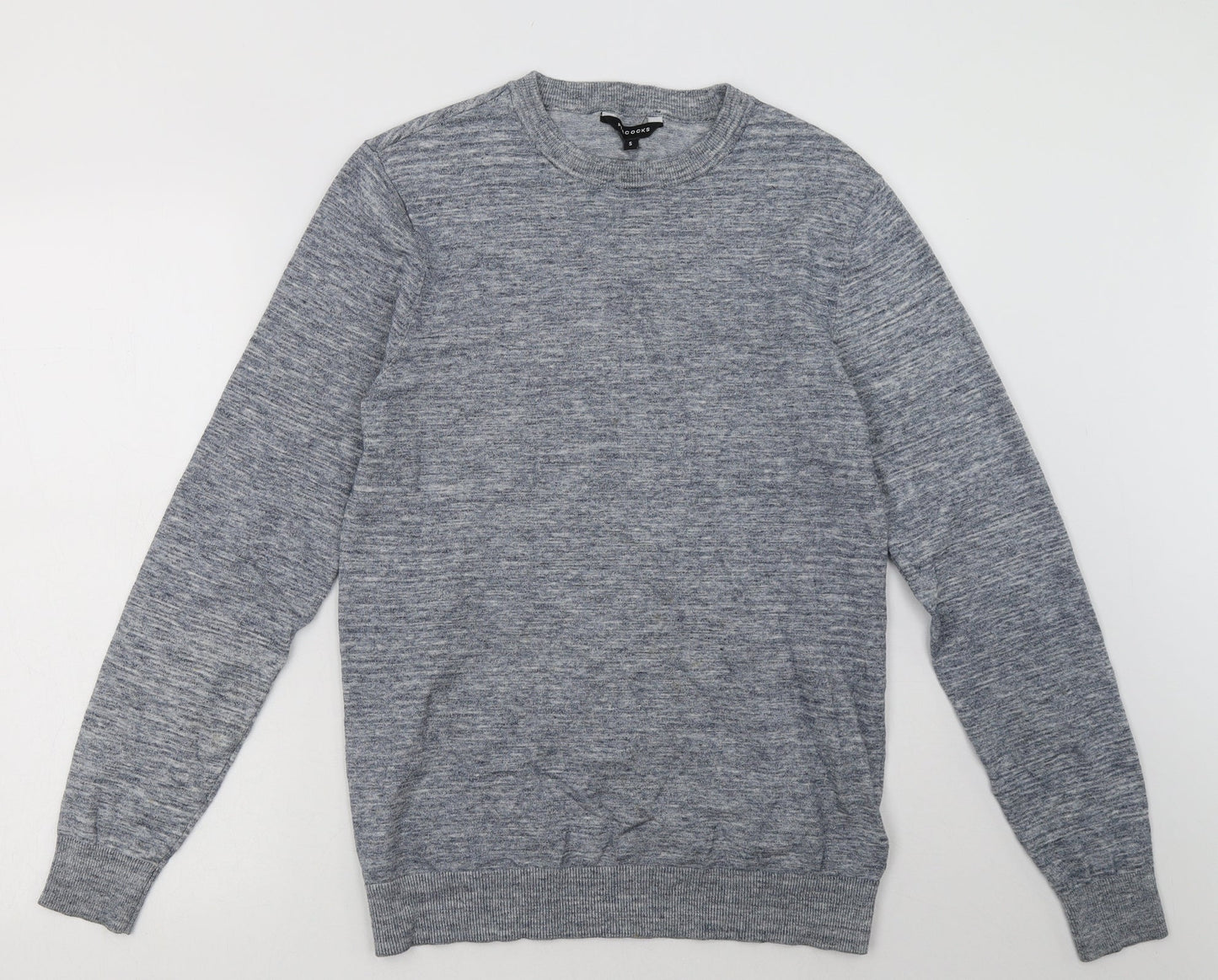 Mens UK Size S Peacocks Blue Pullover Sweatshirt