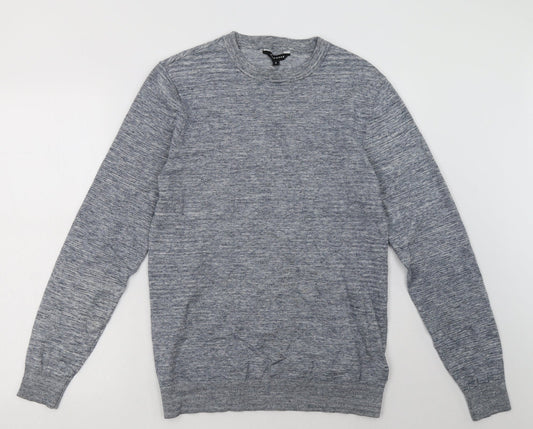 Mens UK Size S Peacocks Blue Pullover Sweatshirt
