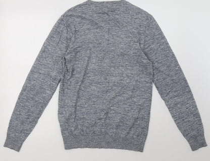Mens UK Size S Peacocks Blue Pullover Sweatshirt
