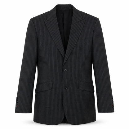 New Look Womens Grey Striped  Jacket Blazer Size 36  Button