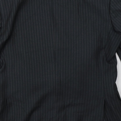 New Look Mens Grey Striped  Jacket Blazer Size 36  Button