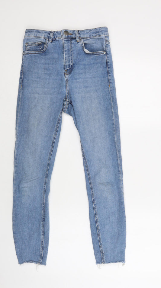 ASOS Womens Blue  Cotton Skinny Jeans Size 26 L30 in Regular Button