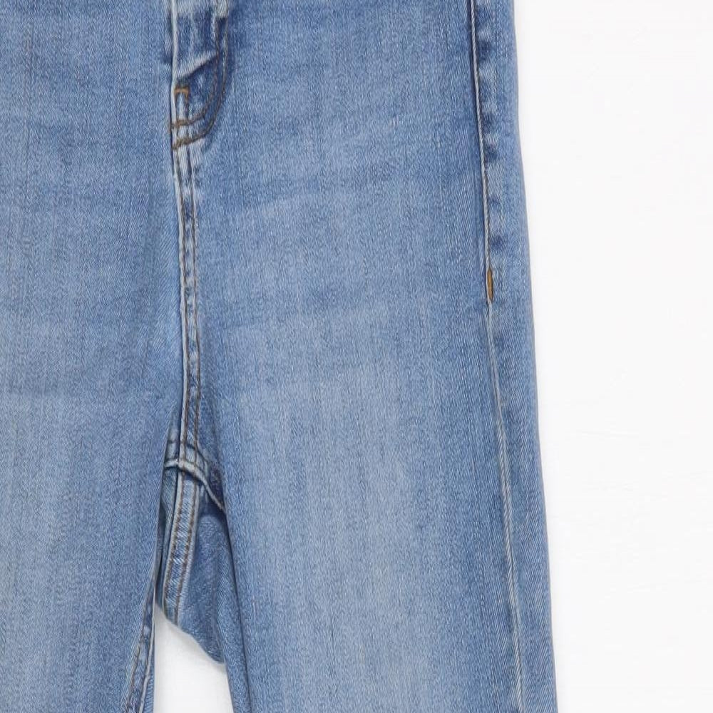 ASOS Womens Blue  Cotton Skinny Jeans Size 26 L30 in Regular Button