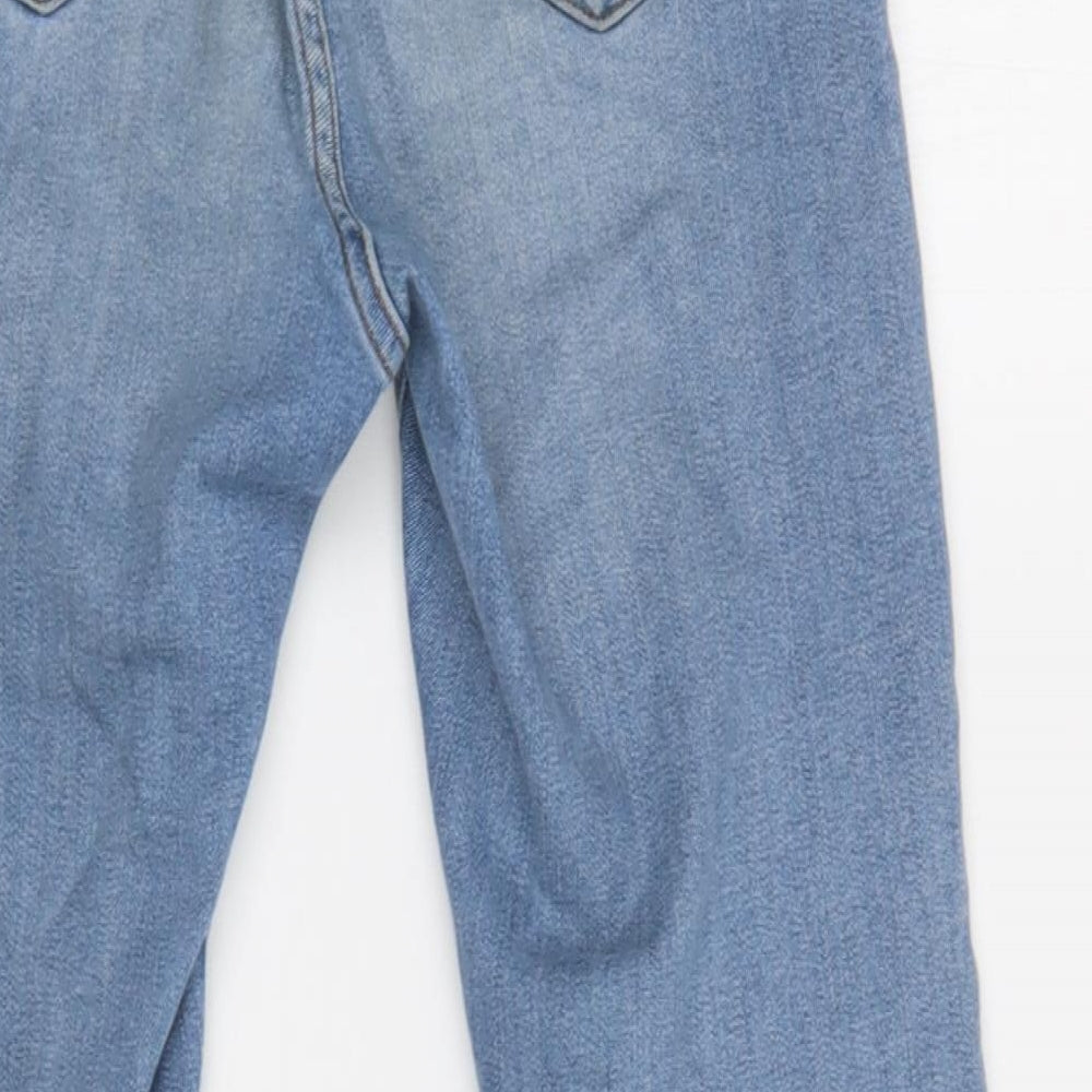 ASOS Womens Blue  Cotton Skinny Jeans Size 26 L30 in Regular Button