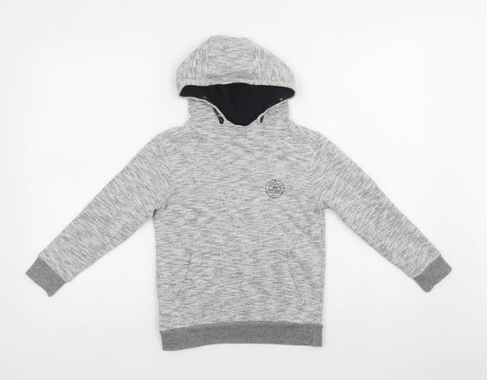 George Boys Grey  Cotton Pullover Hoodie Size 6-7 Years