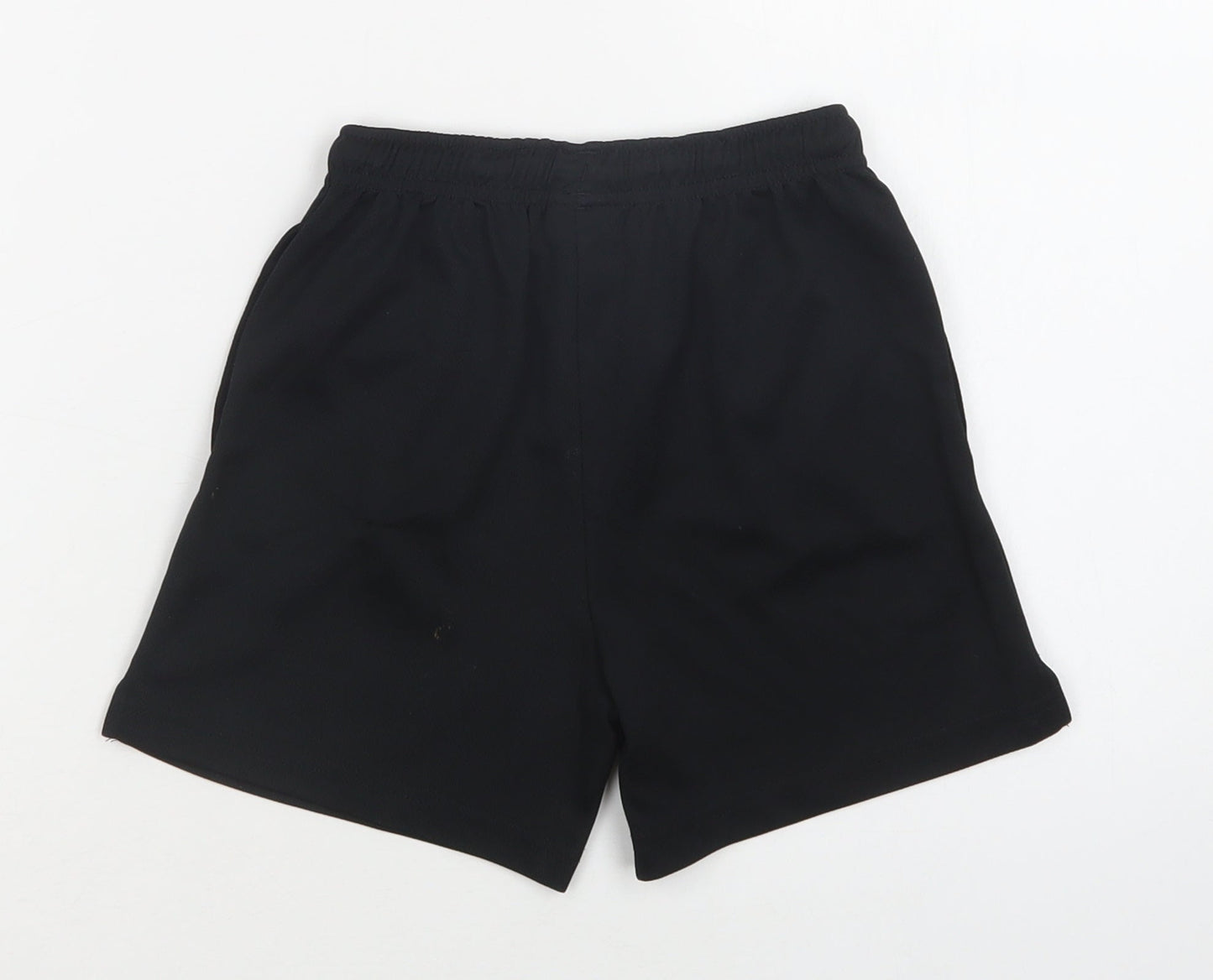 NEXT Boys Black  Polyester Sweat Shorts Size 6 Years  Regular Drawstring - School Wear