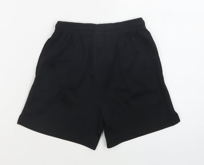 NEXT Boys Black  Polyester Sweat Shorts Size 6 Years  Regular Drawstring - School Wear