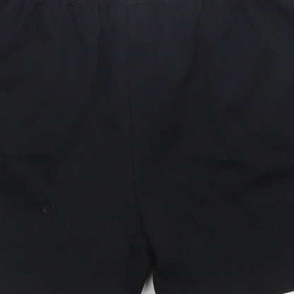 NEXT Boys Black  Polyester Sweat Shorts Size 6 Years  Regular Drawstring - School Wear