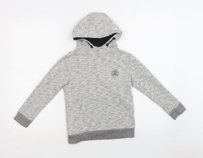 George Girls Grey  Cotton Pullover Hoodie Size 6-7 Years