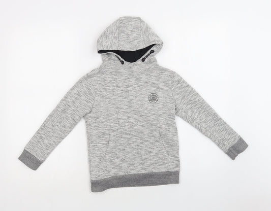 George Girls Grey  Cotton Pullover Hoodie Size 6-7 Years