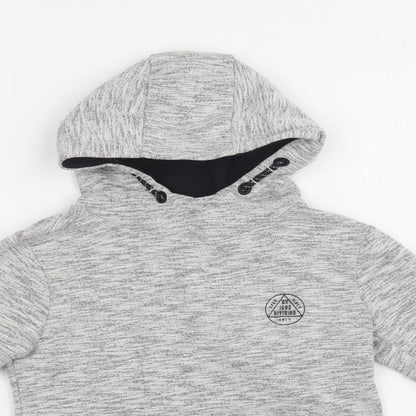 George Girls Grey  Cotton Pullover Hoodie Size 6-7 Years