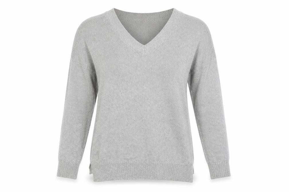 Womens UK Size 6 Topshop Silver Pullover Jumper