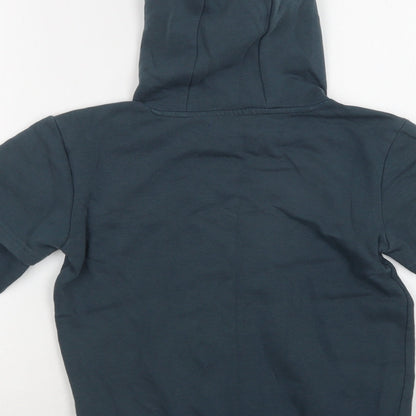 Matalan Boys Green  Cotton Pullover Hoodie Size 9 Years