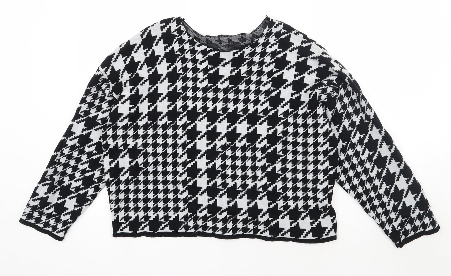 Womens UK Size M H&M Black Pullover Jumper