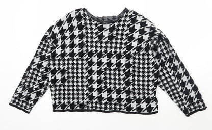 Womens UK Size M H&M Black Pullover Jumper
