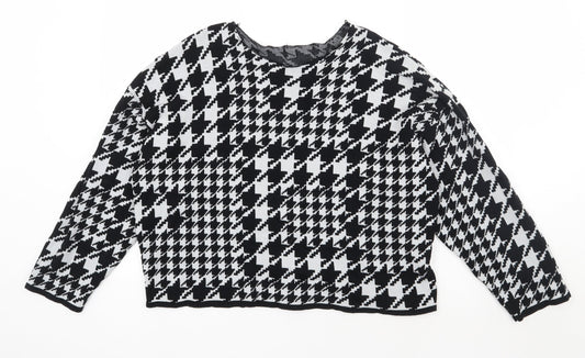 Womens UK Size M H&M Black Pullover Jumper