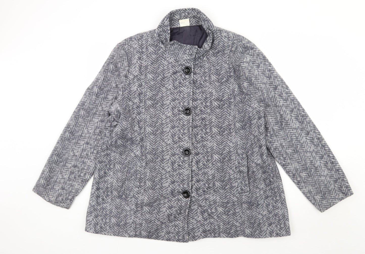 Womens UK Size L Preworn Grey Jacket