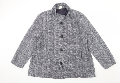 Womens UK Size L Preworn Grey Jacket