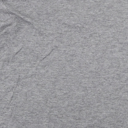 C&A Womens Grey V-Neck  Acrylic Pullover Jumper Size XL