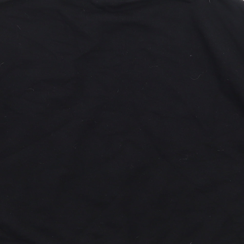 Marks and Spencer Girls Black  Cotton Pullover Sweatshirt Size 13-14 Years  Pullover - Future