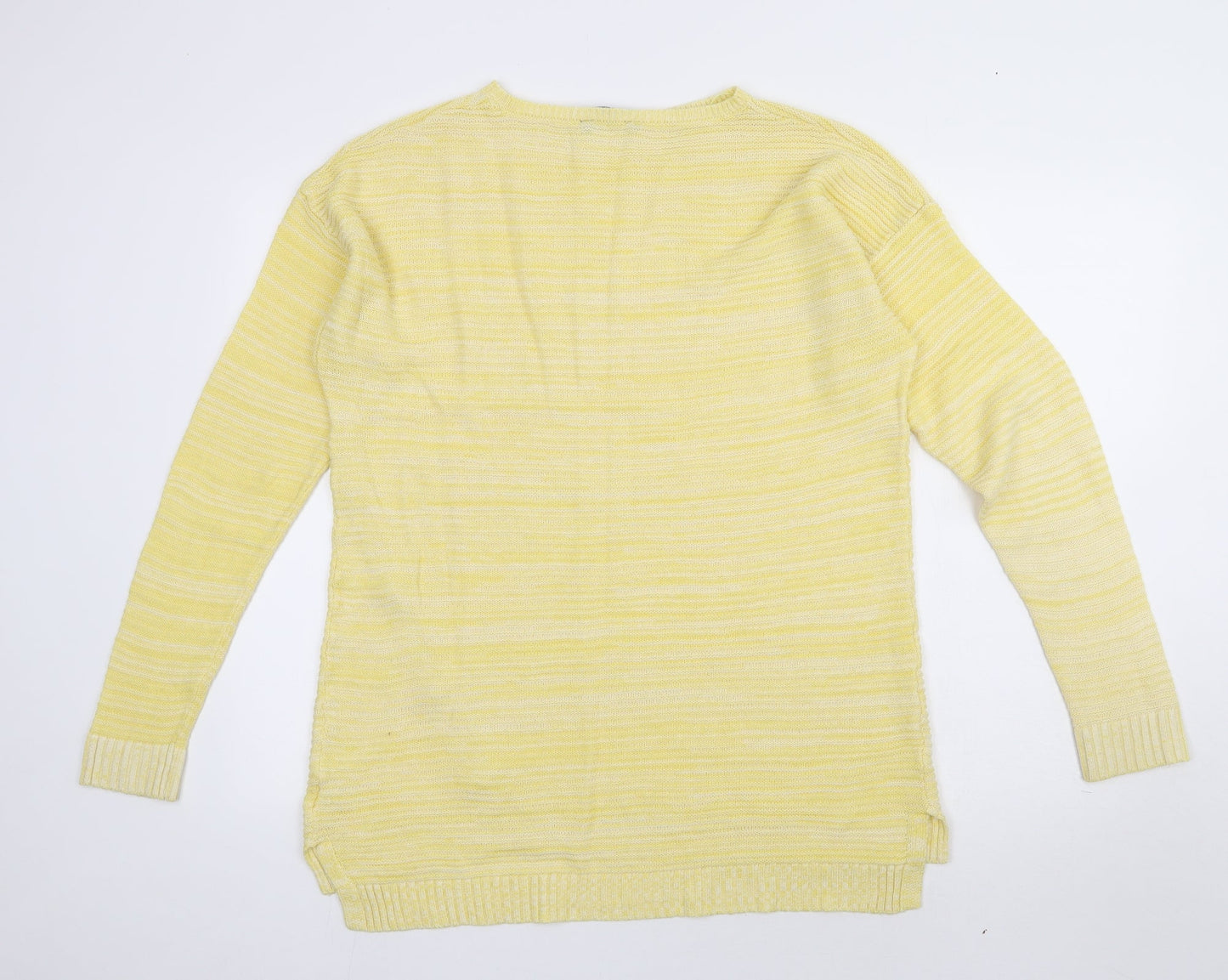 Womens UK Size M Peacocks Yellow Pullover Jumper