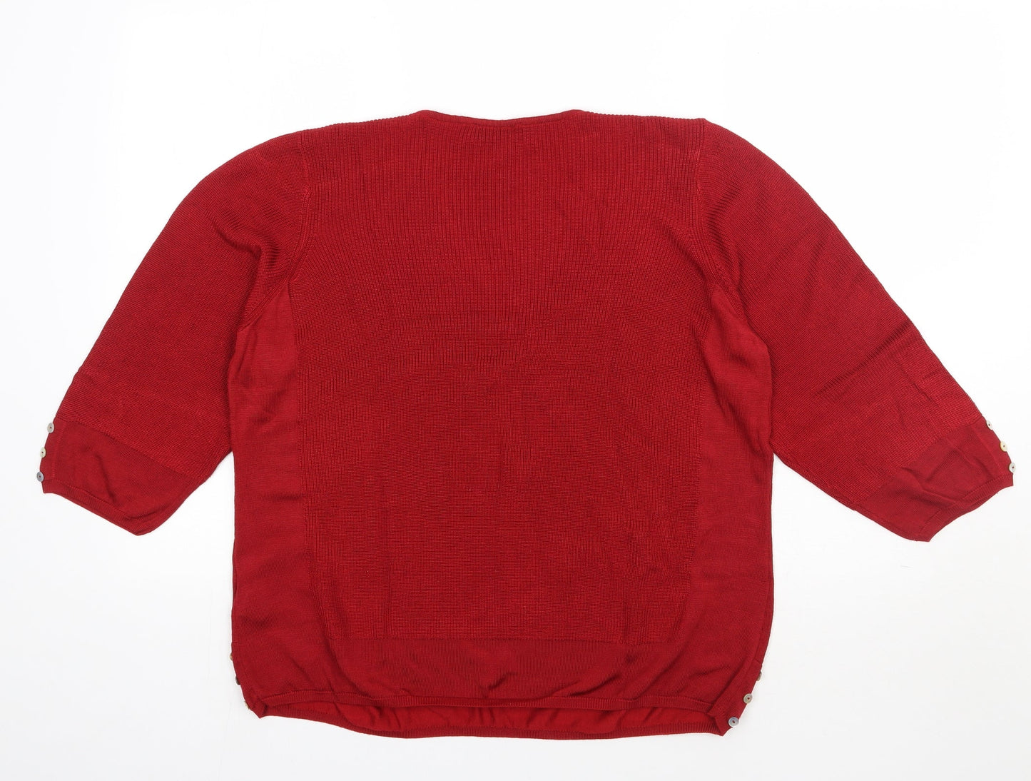 Womens UK Size 20 Marks and Spencer Red Pullover Jumper