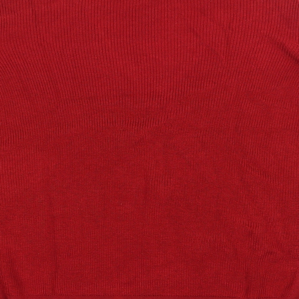 Womens UK Size 20 Marks and Spencer Red Pullover Jumper