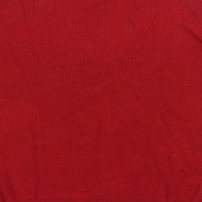 Womens UK Size 20 Marks and Spencer Red Pullover Jumper