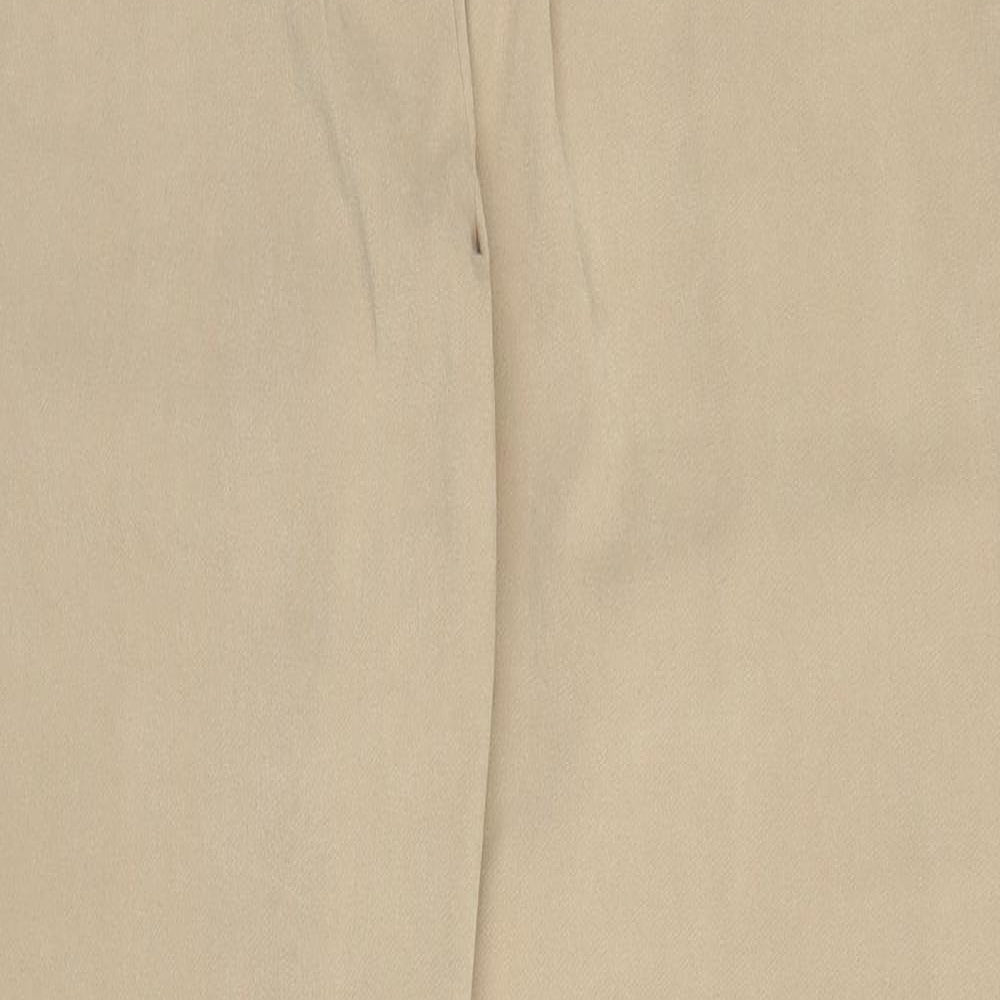 Womens UK Size 16 Casual Comfort Regular Fit  Beige Trousers
