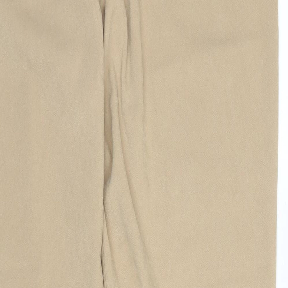 Womens UK Size 16 Casual Comfort Regular Fit  Beige Trousers