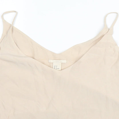 Womens UK Size 10 H&M Beige Camisole Blouse