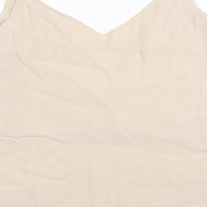 Womens UK Size 10 H&M Beige Camisole Blouse