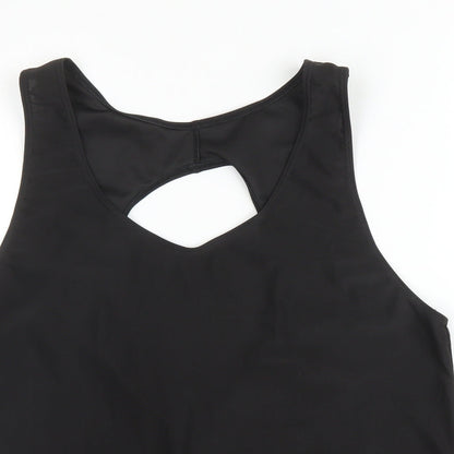 Womens UK Size L Preworn Black Basic Blouse