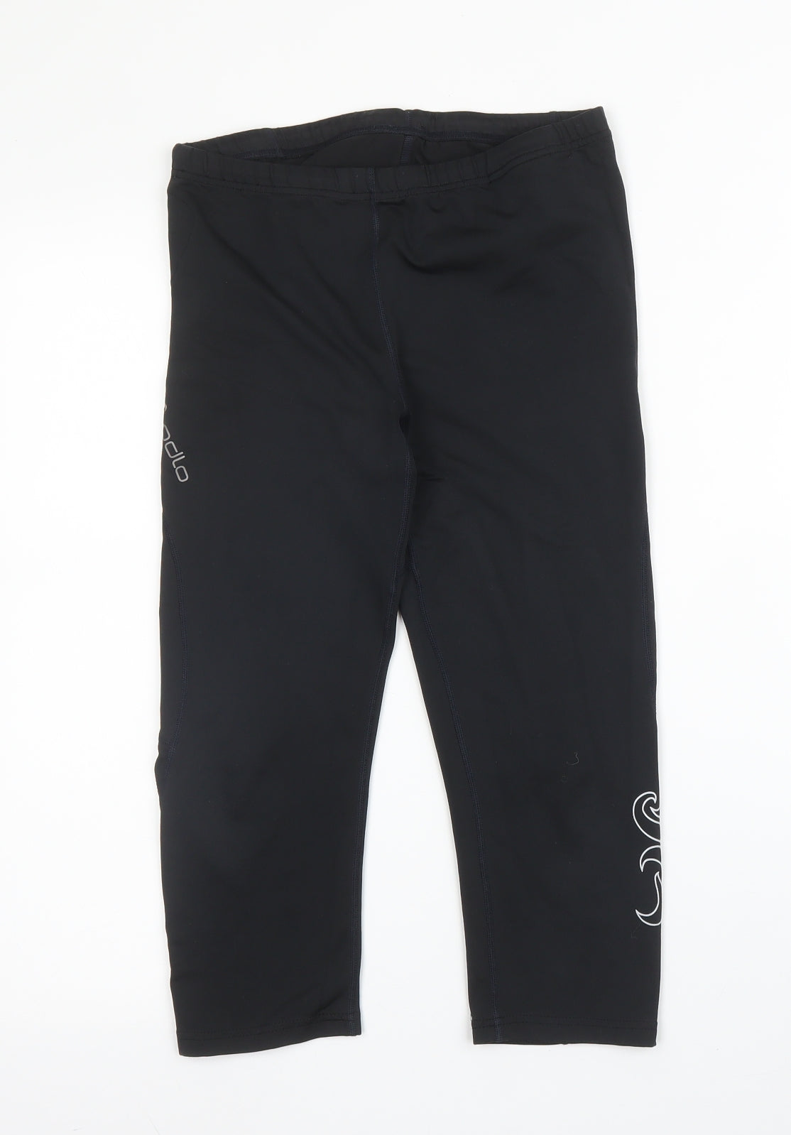 Odlo Womens Black  Polyester Capri Leggings Size M